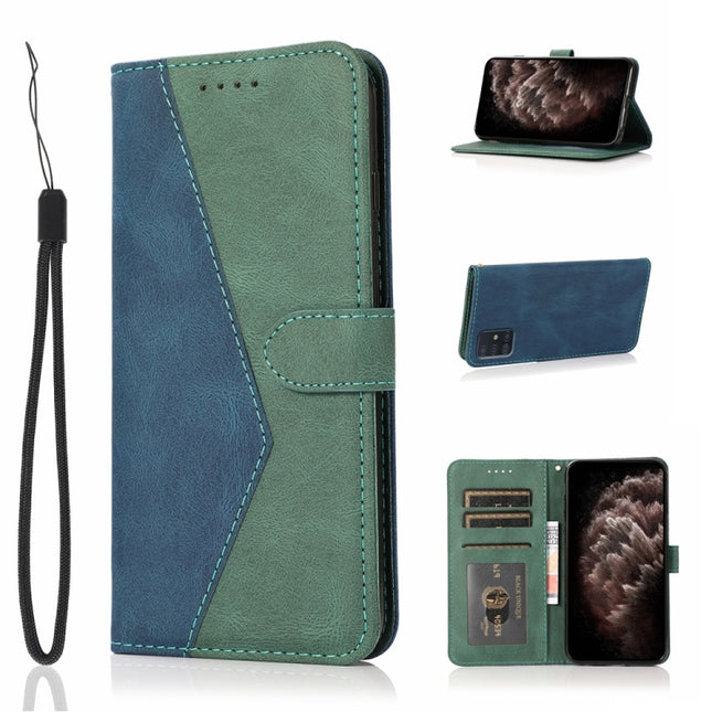 Dual-color Stitching Leather Phone Case, For Samsung Galaxy A51 5G, For Samsung Galaxy A52 5G / 4G, For Samsung Galaxy A71 4G, For Samsung Galaxy A71 5G