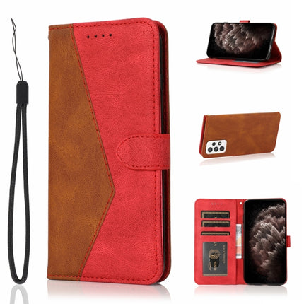 Dual-color Stitching Leather Phone Case, For Samsung Galaxy A72 5G / 4G, For Samsung Galaxy A82 5G/ Quantum 2