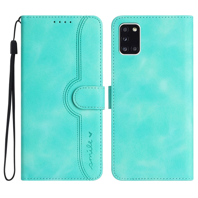 Heart Pattern Skin Feel Leather Phone Case, For Samsung Galaxy A31, For Samsung Galaxy A32 4G, For Samsung Galaxy A32 5G, For Samsung Galaxy A33 5G