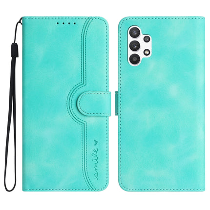Heart Pattern Skin Feel Leather Phone Case, For Samsung Galaxy A31, For Samsung Galaxy A32 4G, For Samsung Galaxy A32 5G, For Samsung Galaxy A33 5G