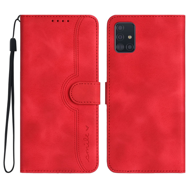 Heart Pattern Skin Feel Leather Phone Case, For Samsung Galaxy A71 5G, For Samsung Galaxy A72 4G/5G, For Samsung Galaxy A73 5G, For Samsung Galaxy M13 India/F13