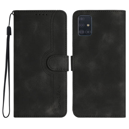 Heart Pattern Skin Feel Leather Phone Case, For Samsung Galaxy A71 5G, For Samsung Galaxy A72 4G/5G, For Samsung Galaxy A73 5G, For Samsung Galaxy M13 India/F13