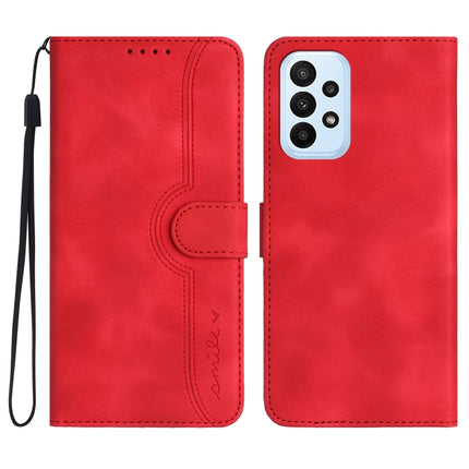 Heart Pattern Skin Feel Leather Phone Case, For Samsung Galaxy A71 5G, For Samsung Galaxy A72 4G/5G, For Samsung Galaxy A73 5G, For Samsung Galaxy M13 India/F13