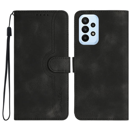 Heart Pattern Skin Feel Leather Phone Case, For Samsung Galaxy A71 5G, For Samsung Galaxy A72 4G/5G, For Samsung Galaxy A73 5G, For Samsung Galaxy M13 India/F13