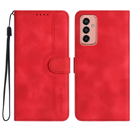 Heart Pattern Skin Feel Leather Phone Case, For Samsung Galaxy A71 5G, For Samsung Galaxy A72 4G/5G, For Samsung Galaxy A73 5G, For Samsung Galaxy M13 India/F13