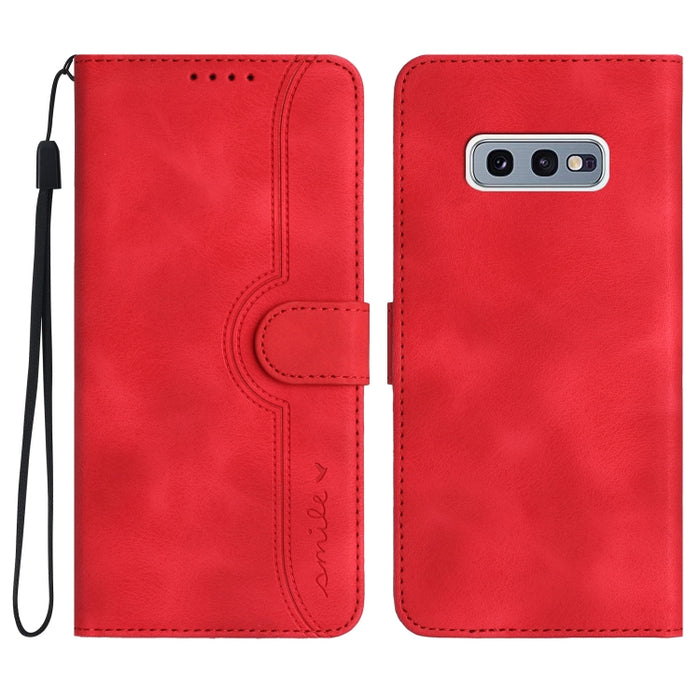 Heart Pattern Skin Feel Leather Phone Case, For Samsung Galaxy S10e, For Samsung Galaxy S20, For Samsung Galaxy S20 FE 5G, For Samsung Galaxy S20+