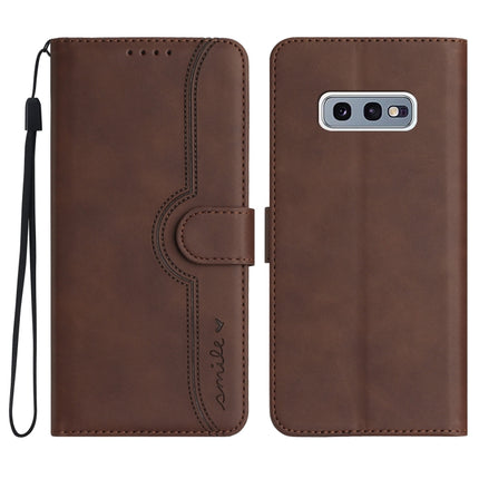 Heart Pattern Skin Feel Leather Phone Case, For Samsung Galaxy S10e, For Samsung Galaxy S20, For Samsung Galaxy S20 FE 5G, For Samsung Galaxy S20+