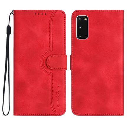 Heart Pattern Skin Feel Leather Phone Case, For Samsung Galaxy S10e, For Samsung Galaxy S20, For Samsung Galaxy S20 FE 5G, For Samsung Galaxy S20+