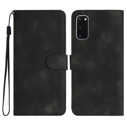 Heart Pattern Skin Feel Leather Phone Case, For Samsung Galaxy S10e, For Samsung Galaxy S20, For Samsung Galaxy S20 FE 5G, For Samsung Galaxy S20+