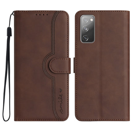 Heart Pattern Skin Feel Leather Phone Case, For Samsung Galaxy S10e, For Samsung Galaxy S20, For Samsung Galaxy S20 FE 5G, For Samsung Galaxy S20+