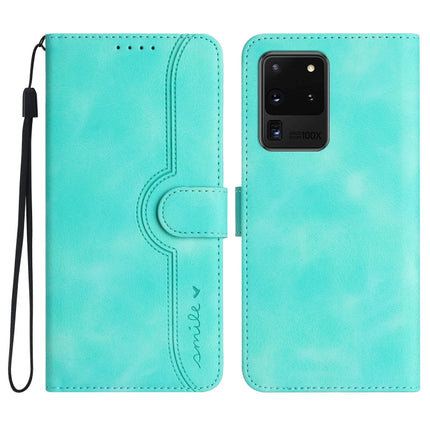 Heart Pattern Skin Feel Leather Phone Case, For Samsung Galaxy S20 Ultra, For Samsung Galaxy S21 5G, For Samsung Galaxy S21 FE 5G, For Samsung Galaxy S21+ 5G
