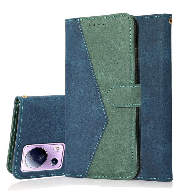 Dual-color Stitching Leather Phone Case, For Xiaomi Civi 2, For Xiaomi Mi 10T 5G, For Xiaomi Mi 11, For Xiaomi Mi 11 Lite