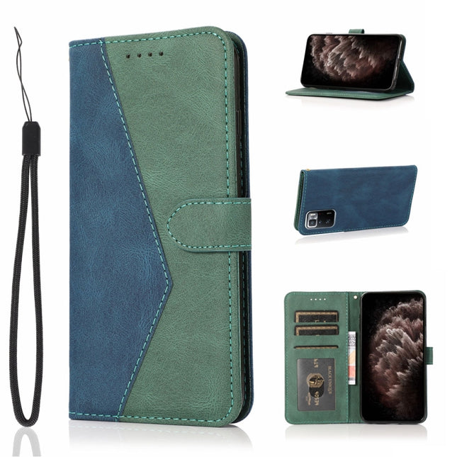 Dual-color Stitching Leather Phone Case, For Xiaomi Redmi Note 10 Pro, For Xiaomi Redmi Note 9, For Xiaomi Redmi Note 9 5G / Note 9T, For Xiaomi Redmi Note 9 Pro