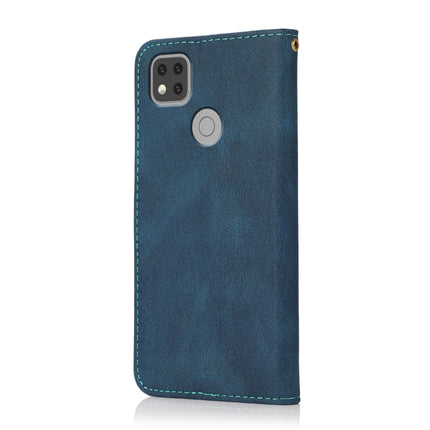 Dual-color Stitching Leather Phone Case, For Xiaomi Redmi 9C, For Xiaomi Redmi 9T