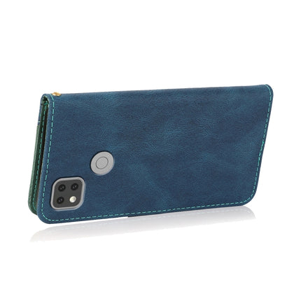 Dual-color Stitching Leather Phone Case, For Xiaomi Redmi 9C, For Xiaomi Redmi 9T