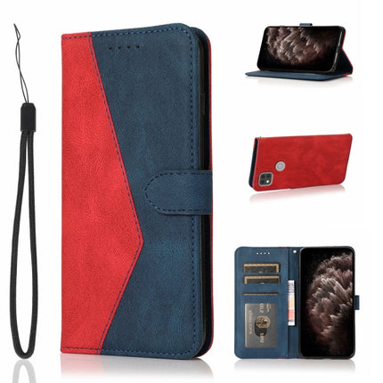 Dual-color Stitching Leather Phone Case, For Xiaomi Redmi 9C, For Xiaomi Redmi 9T