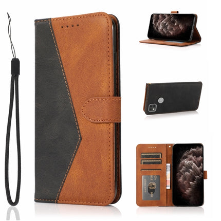 Dual-color Stitching Leather Phone Case, For Xiaomi Redmi 9C, For Xiaomi Redmi 9T