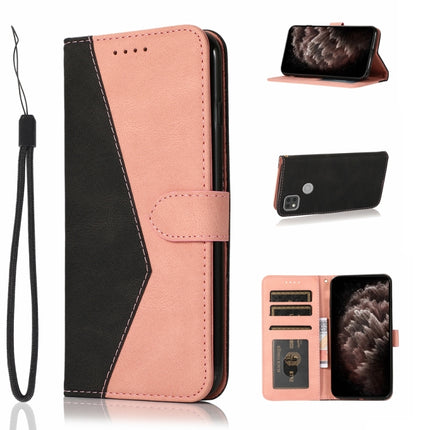 Dual-color Stitching Leather Phone Case, For Xiaomi Redmi 9C, For Xiaomi Redmi 9T