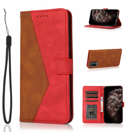 Dual-color Stitching Leather Phone Case, For Xiaomi Redmi 9C, For Xiaomi Redmi 9T