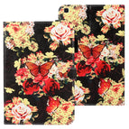 Für Galaxy Tab A 8.0 (2019) T290 / Schwarze Pfingstrose