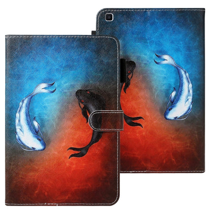 Horizontale Lederhülle mit Kreuzstruktur, Schlaf-/Weckfunktion, Kartenfach, Halterung und Geldbörse, für Galaxy Tab A 8.0 (2019) T290, für Galaxy Tab A 10.1 (2019) T510, für Galaxy Tab S5e T720, für iPad Air, für iPad 10.2