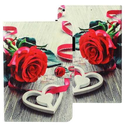 Horizontale Lederhülle mit Kreuzstruktur, Schlaf-/Weckfunktion, Kartenfach, Halterung und Geldbörse, für Galaxy Tab A 8.0 (2019) T290, für Galaxy Tab A 10.1 (2019) T510, für Galaxy Tab S5e T720, für iPad Air, für iPad 10.2