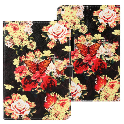 Horizontale Lederhülle mit Kreuzstruktur, Schlaf-/Weckfunktion, Kartenfach, Halterung und Geldbörse, für Galaxy Tab A 8.0 (2019) T290, für Galaxy Tab A 10.1 (2019) T510, für Galaxy Tab S5e T720, für iPad Air, für iPad 10.2