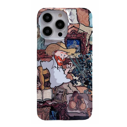 Oil Painting Glossy PC Phone Case, For iPhone 14, For iPhone 14 Plus, For iPhone 14 Pro, For iPhone 14 Pro Max, For iPhone 13, For iPhone 13 Pro