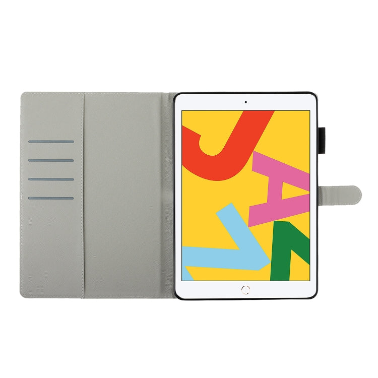 Cross Texture Painted Horizontal  Leather Case with Sleep / Wake-up Function & Card Slot & Holder & Wallet, For iPad 10.2, For iPad Air, For iPad Air 2, For iPad 9.7 inch (2017), For iPad 9.7 (2018), For iPad Pro 9.7, For iPad Mini / 5 / 4 / 3 / 2 /1��...
