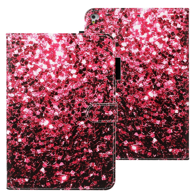 Funda de cuero horizontal pintada con textura cruzada con función de suspensión/activación, ranura para tarjetas, soporte y billetera, para iPad 10.2, iPad Air, iPad Air 2, iPad de 9.7 pulgadas (2017), iPad 9.7 (2018), iPad Pro 9.7