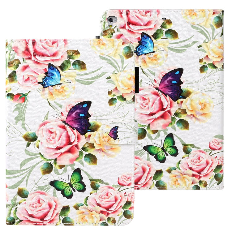 Cross Texture Painted Horizontal  Leather Case with Sleep / Wake-up Function & Card Slot & Holder & Wallet, For iPad 10.2, For iPad Air, For iPad Air 2, For iPad 9.7 inch (2017), For iPad 9.7 (2018), For iPad Pro 9.7, For iPad Mini / 5 / 4 / 3 / 2 /1��...