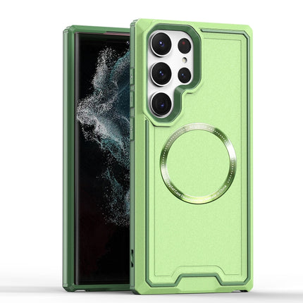 Armour Two-color MagSafe Magnetic TPU + PC Phone Case, For Samsung Galaxy S23 5G, For Samsung Galaxy S23+ 5G, For Samsung Galaxy S23 Ultra 5G