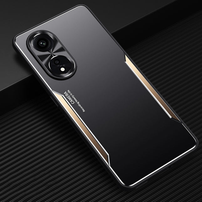 Blade Series TPU + Titanium Alloy Phone Case, For OPPO A1 Pro