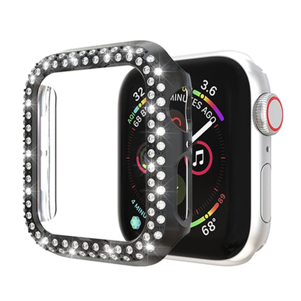 Double Row Diamonds PC Protective Case, For Apple Watch Series 6 / 5 / 4 / SE 2025 / 2023 / 2022 44mm, For Apple Watch Series 3 & 2 & 1 38mm