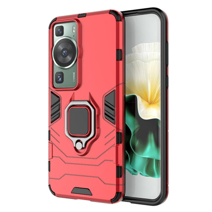 PC + TPU Shockproof Protective Phone Case with Magnetic Ring Holder, For Huawei P60