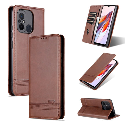 AZNS Magnetic Calf Texture Flip Leather Phone Case, For Xiaomi Redmi 12C / Redmi 11A / Poco C55