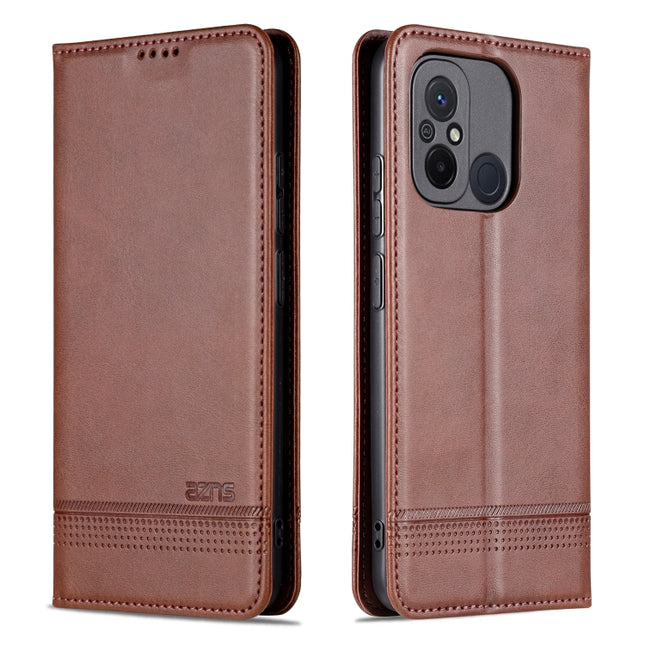 AZNS Magnetic Calf Texture Flip Leather Phone Case