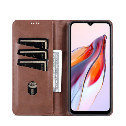 AZNS Magnetic Calf Texture Flip Leather Phone Case, For Xiaomi Redmi 12C / Redmi 11A / Poco C55