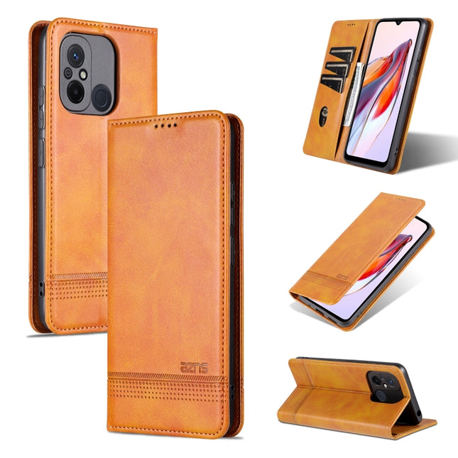 AZNS Magnetic Calf Texture Flip Leather Phone Case, For Xiaomi Redmi 12C / Redmi 11A / Poco C55