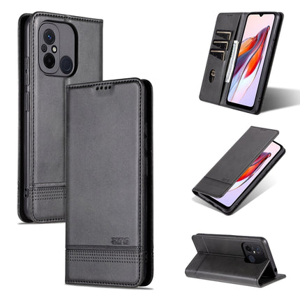 AZNS Magnetic Calf Texture Flip Leather Phone Case, For Xiaomi Redmi 12C / Redmi 11A / Poco C55