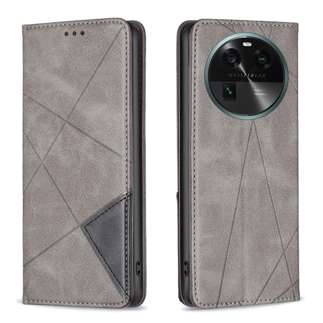 Prismatic Invisible Magnetic Leather Phone Case, For OPPO Find X6 5G, For OPPO Find X6 Pro 5G, For Realme C55, For Xiaomi Redmi Note 12 4G Global