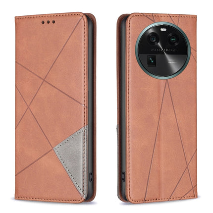 Prismatic Invisible Magnetic Leather Phone Case, For OPPO Find X6 5G, For OPPO Find X6 Pro 5G, For Realme C55, For Xiaomi Redmi Note 12 4G Global