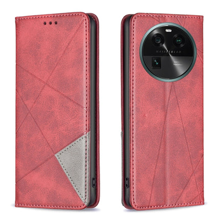 Prismatic Invisible Magnetic Leather Phone Case, For OPPO Find X6 5G, For OPPO Find X6 Pro 5G, For Realme C55, For Xiaomi Redmi Note 12 4G Global