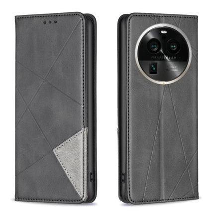 Prismatic Invisible Magnetic Leather Phone Case, For OPPO Find X6 5G, For OPPO Find X6 Pro 5G, For Realme C55, For Xiaomi Redmi Note 12 4G Global