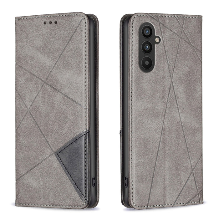 Prismatic Invisible Magnetic Leather Phone Case, For Samsung Galaxy A24 4G, For Samsung Galaxy M14 5G, For Nokia G22