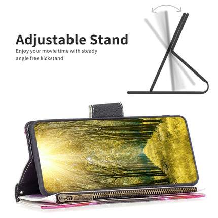 Colored Drawing Pattern Zipper Leather Phone Case, For Samsung Galaxy M14 5G