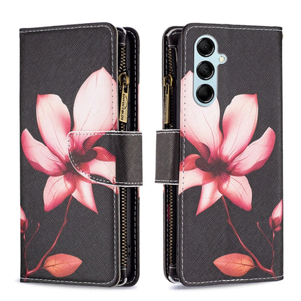 Colored Drawing Pattern Zipper Leather Phone Case, For Samsung Galaxy M14 5G