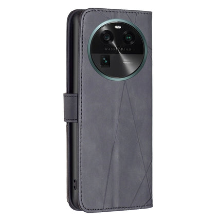Magnetic Buckle Rhombus Texture Leather Phone Case, For OPPO Find X6 5G, For OPPO Find X6 Pro 5G, For Realme C55, For Xiaomi Redmi Note 12 4G Global