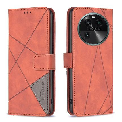 Magnetic Buckle Rhombus Texture Leather Phone Case, For OPPO Find X6 5G, For OPPO Find X6 Pro 5G, For Realme C55, For Xiaomi Redmi Note 12 4G Global