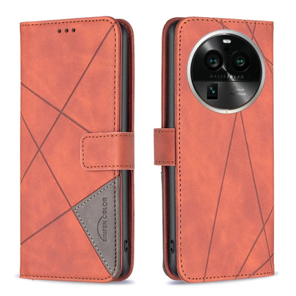 Magnetic Buckle Rhombus Texture Leather Phone Case, For OPPO Find X6 5G, For OPPO Find X6 Pro 5G, For Realme C55, For Xiaomi Redmi Note 12 4G Global